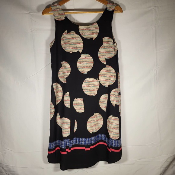 Renee C*Womens Small Dress*Sleeveless*Midi*USA Made*Black*Pink*Blue* - Picture 2 of 6